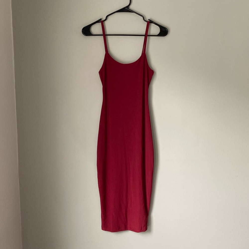 Small Burgundy Bodycon Dress